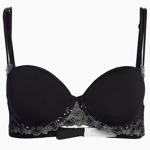 $115 Simone Pérèle 34DDD Delice 3D Spacer T-Shirt Bra Embroidery Floral Shaping